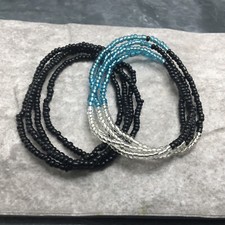 2 PC Handcrafted Waist Beads Jewelry African Bohemia Bracelets Anklet New 4790