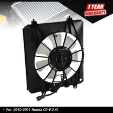 A/C Condenser Cooling Fan Fit For 10-2011 Honda CR-V Single Fan Passenger Side