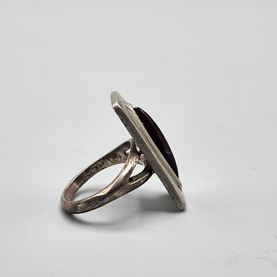 Jorgen Jensen Pewter Ring w/ Sterling Band 230 Denmark Size