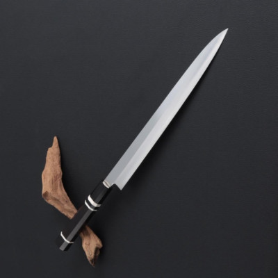 Yanagiba Japanese Kitchen Sashimi Knife 300mm Stainless Steel Ebony New