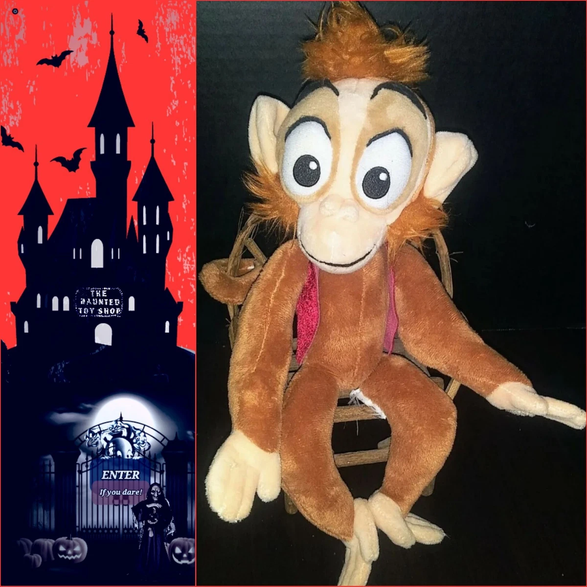 Disney Store Aladdin Abu Monkey Plush -READ