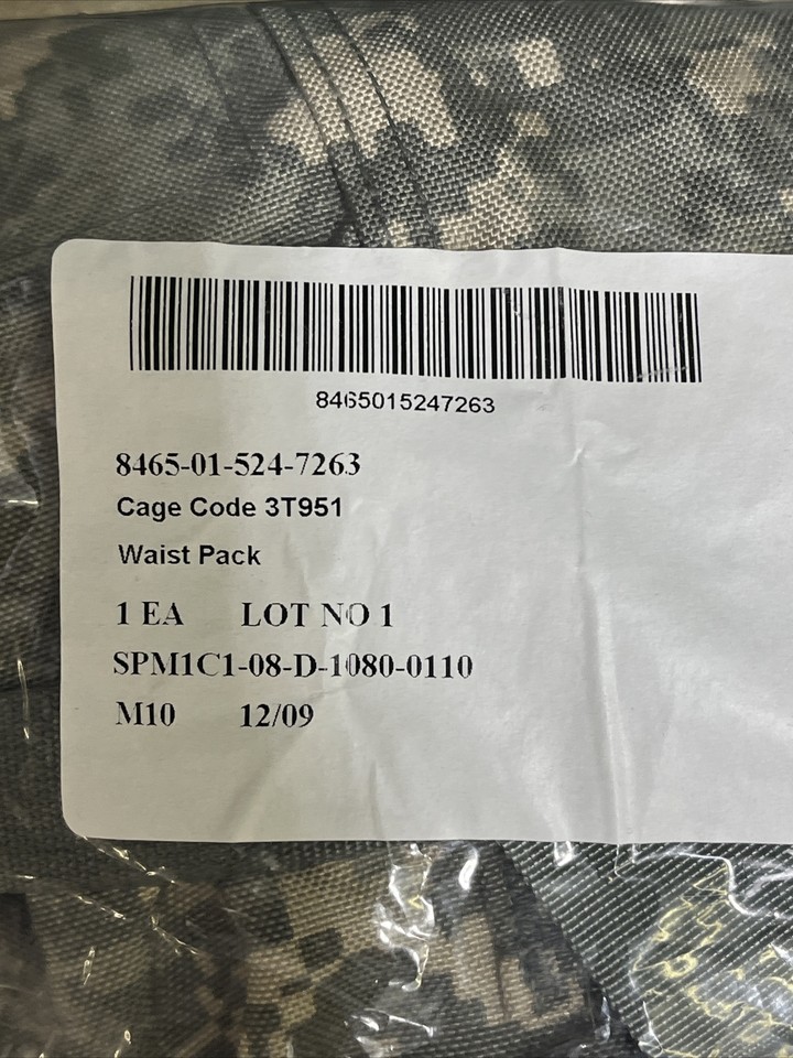 Military Issue ACU Molle II Waist Pack / Butt Pack NSN 846501524