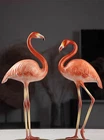 Beautiful Colored Brass Flamingos Statue,Brass Collection,Home Decor gift