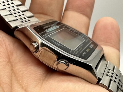 ⭐️ Vintage CASIO H101 MARLIN 80's DIGITAL WATCH 106 Stainless
