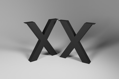 2x TISCHBEINE TISCHGESTELL TISCHKUFEN METALL STAHL TISCHFÜßE INDUSTRIAL XP - Bild 18 von 65