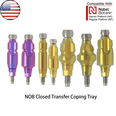 Dental Impression Closed Tray Impression Coping fits Nobel NP/RP Active