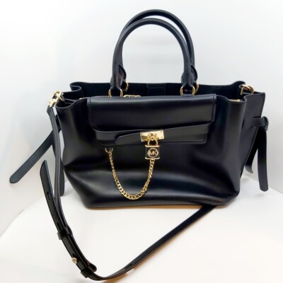 Schultertasche Michael Kors Leder schwarz