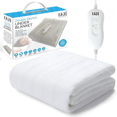 ELECTRIC HEATED BLANKET UNDERBLANKETS SINGLE KING DOUBLE UNDER BLANKET WASHABLE - Picture 7 of 32