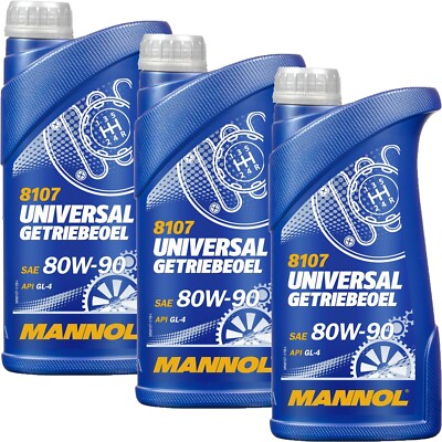 3 LITER SAE 80W-90 MANNOL UNIVERSAL GETRIEBEÖL SCHALTGETRIEBE GL4 80W90