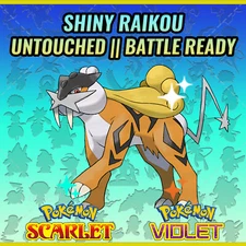 ✨ SHINY RAIKOU ⚡ INDIGO DISK ⚡ UNTOUCHED | BATTLE READY POKEMON SCARLET VIOLET ⚡