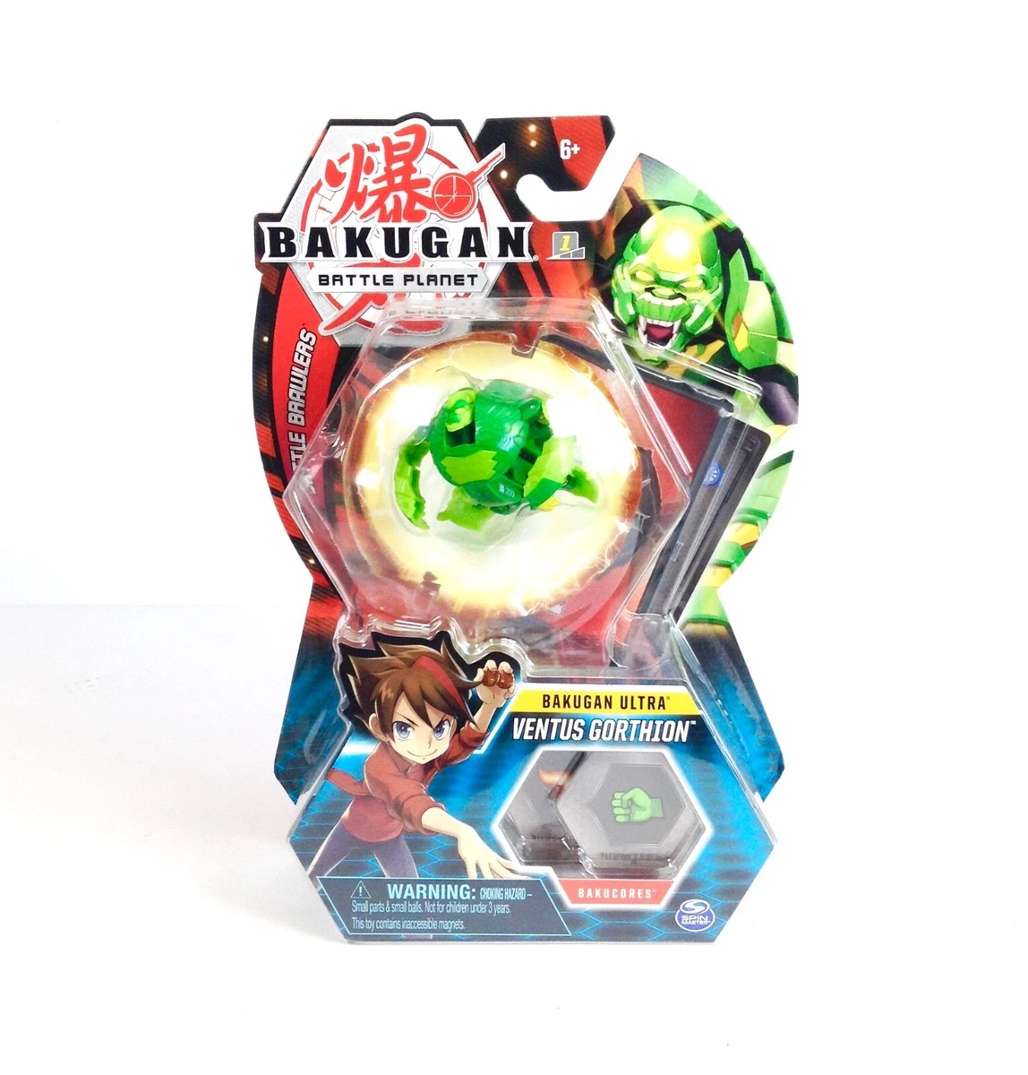 Bakugan Battle Planet Brawlers Ultra Ventus Gorthion Bakucores Age 6 BRAND NEW