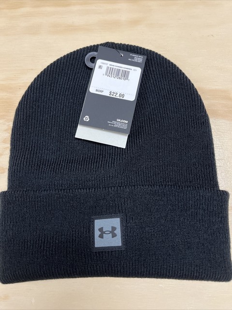 Under Armour Beanie Hat Cap Black Gray 