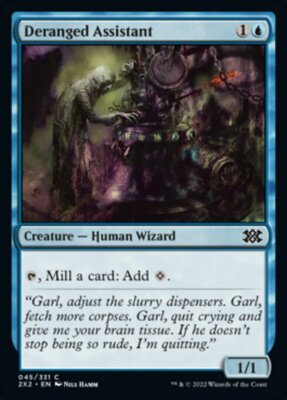 MTG 4x DERANGED ASSISTANT EXC - VERRÜCKTER ASSISTENT 45 - 2X2 - MAGIC
