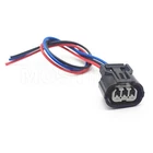 3-Pin Front Turn Signal Light Connector Pigtail Plug For Honda Accord 2016-2017