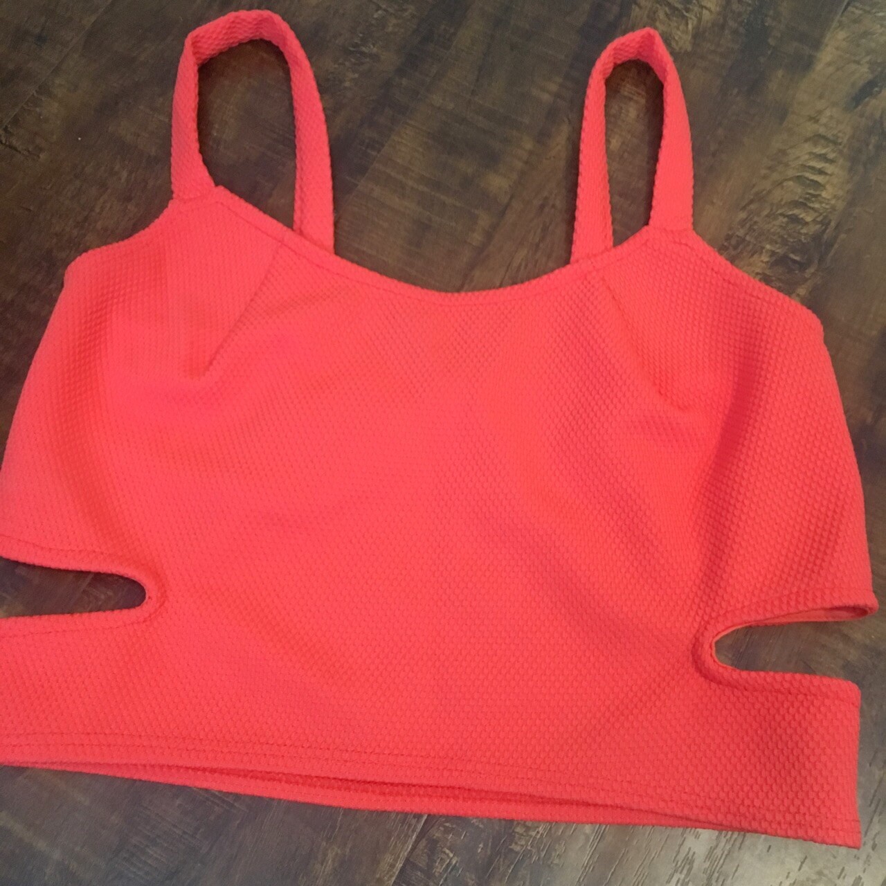 orange bralette top