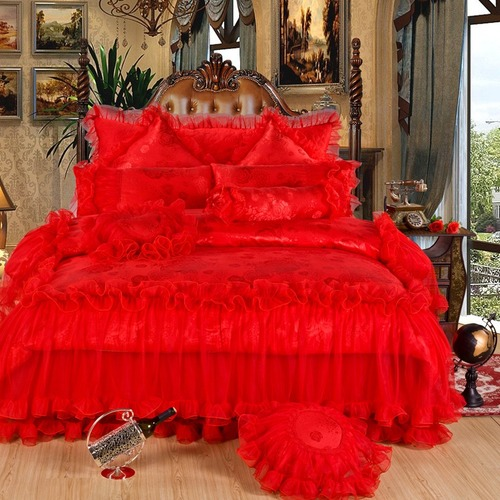Comforter Luxury Bedding Sets Duvet Cover Bed Sheet  Double Jacquard Bed Linens Set