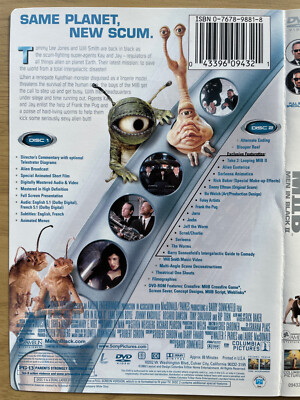 Men in Black II : MIIB (DVD 2002 Sony Pictures) Tommy Lee Jones