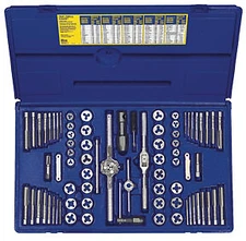 IRWIN HANSON 26376 76 Pc. Combination SAE and Metric Tap and Die Set NEW