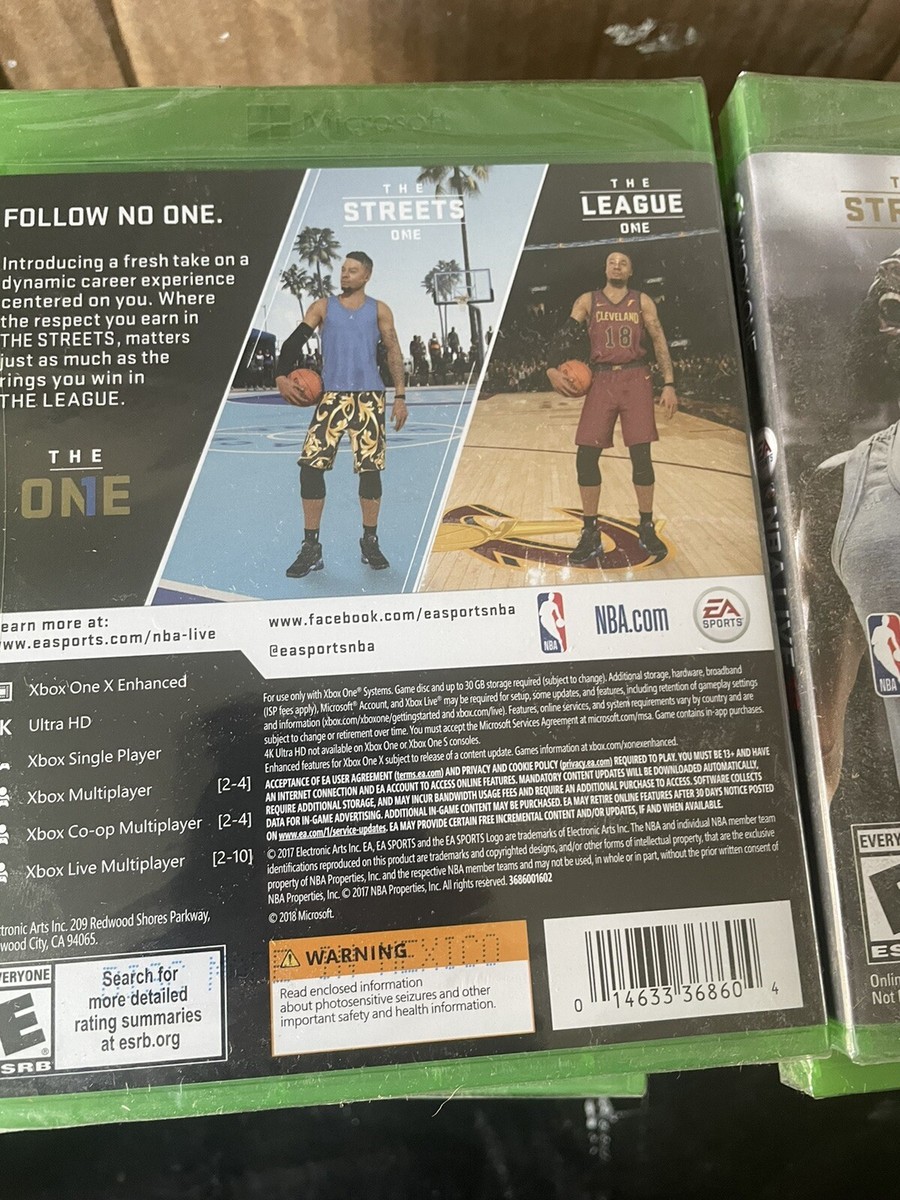 NBA Live 18 - Xbox One XB1 Basketball Simulation EA Sports Game