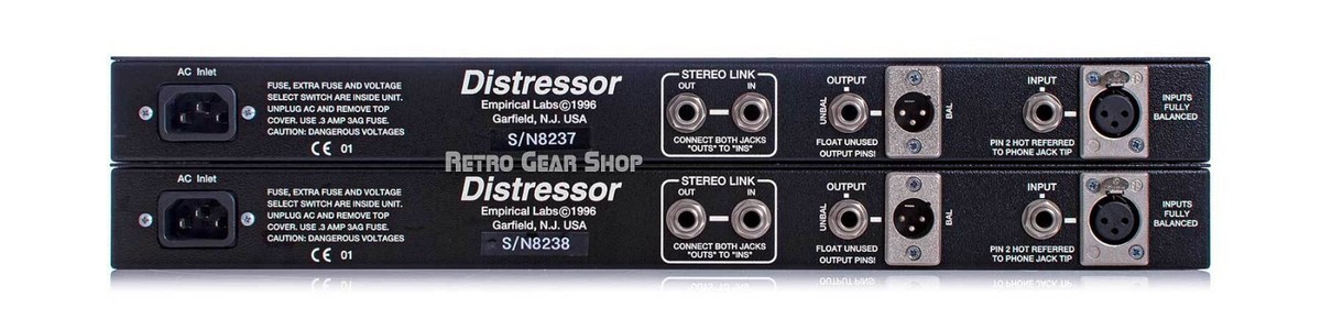 Empirical Labs Distressor EL8X-S British Mode Stereo Pair Mint EL8 