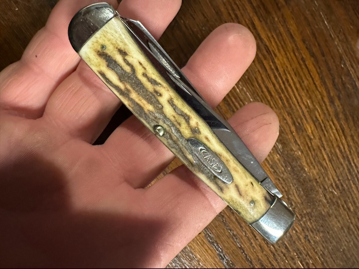 Rare* 1920-1940 Case 5254 Tested Era Trapper Pocket Knife Stag