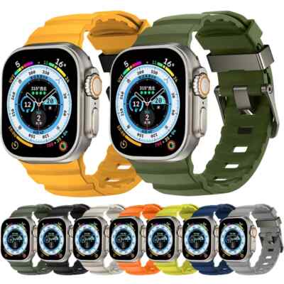 Silikon Robuste Sport Trail Loop Armband Für Apple Watch Ultra 11 10 9 8 7 6 SE