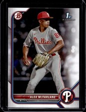 Alex McFarlane 2022 Bowman Draft Baseball - 1st #BD-117 - Philadelphia Phillies