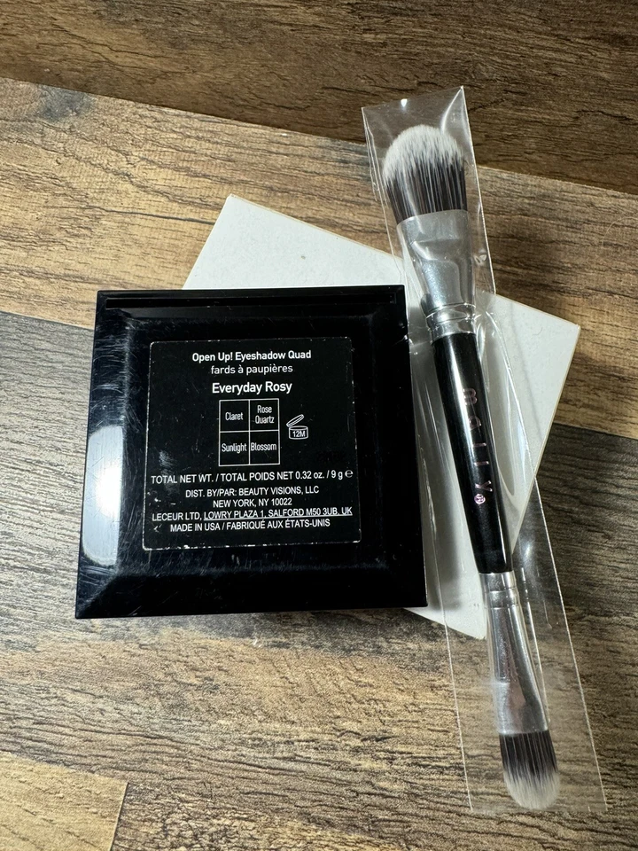 Mally Open Up Eyeshadow Quad Everday Rosy 0.32oz 9g NWOB & Brush - Image 2 of 4