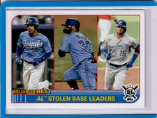 Kansas City Royals 2021 topps BIG LEAGUE #261 AL Stolen Base Leaders Mondesi