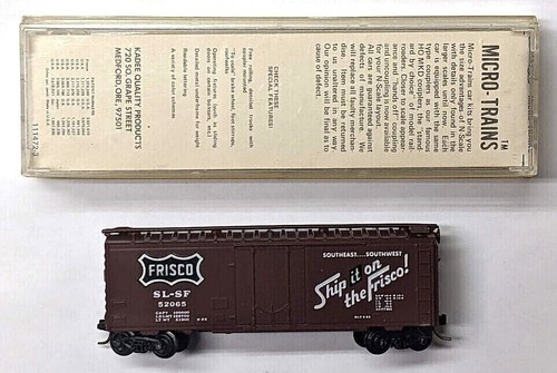 MTL Micro-Trains 21145 (21080) Frisco SLSF 52065 40 pies enchufe puerta boxcar | Zustand: New