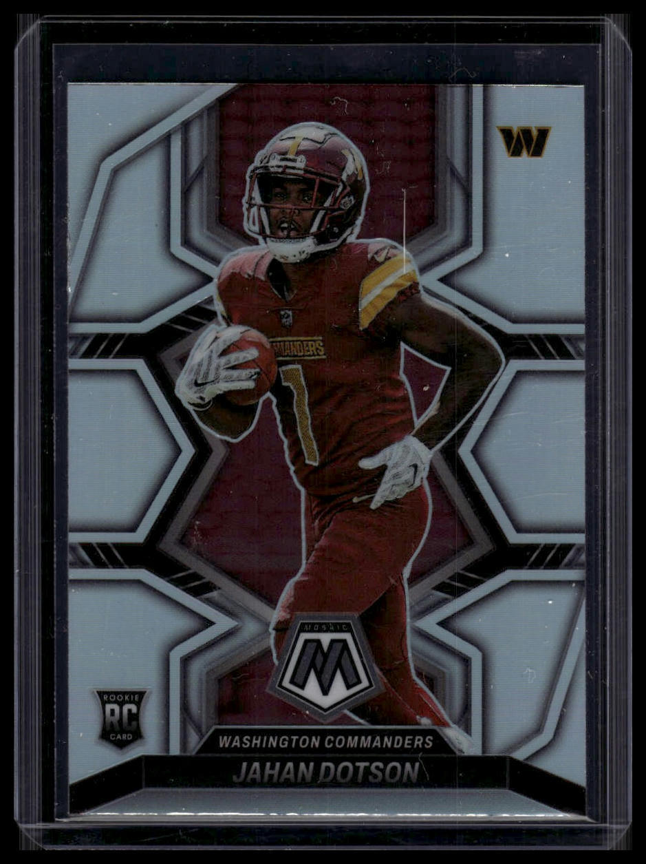 2022 Panini Mosaic #314 Jahan Dotson Rookie Variations Silver Rookie RC