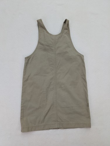 Palmetto's Girl's Jumper Dress Size L Beige Khaki Denim 90s Y2K FLAWS - Picture 18 of 23