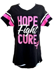 Susan G. Komen Hope Fight Cure T-Shirt Women's Cancer Awareness Tee Size Medium