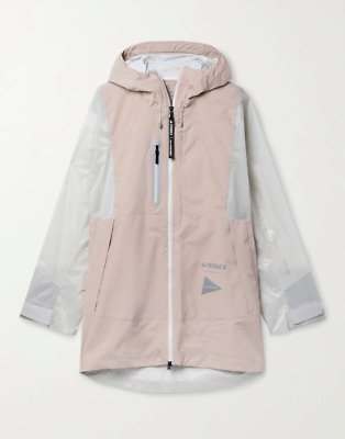 Adidas Terrex X and Wander Wonder Taupe Xploric Rain Ready Jacket