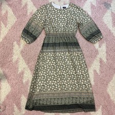 L’atelier London Marion Green Floral Midi Dress Size UK 14 Women’s Medium Large