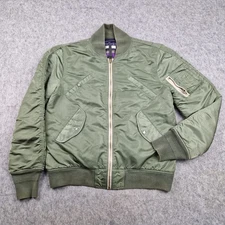 Superdry  Jacket Mens Extra Large Green Surplus Flying Bomber MA1 Military