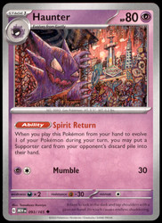 Haunter 093/165 Scarlet & Violet 151 Uncommon