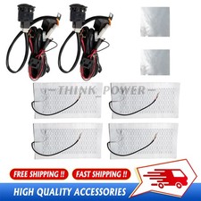 Seats Carbon Fiber Heated Seat Heater Pad Kit Car Cushion Switch 12v Universal