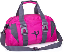 Small/Large Dance Duffle Bag for Girls Sport Gym Bags for Women Yoga Bag Rose,