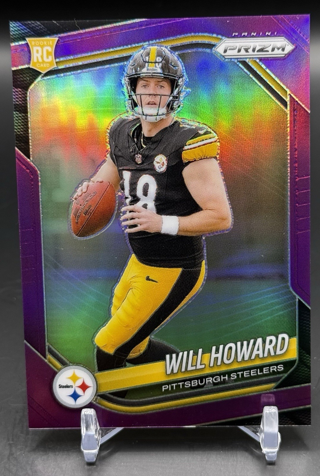 2025 Panini Prizm Will Howard #367 Rookie Purple Prizm /125 🔥 RC Steelers