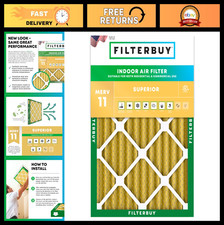 20x24x2 Air Filter MERV 11 for Pets  Allergies - High Efficiency, 1-Pack