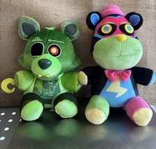 Two Funko Five Nights At Freddy's GlamRock Freddy Collectible Plush Hot Topic
