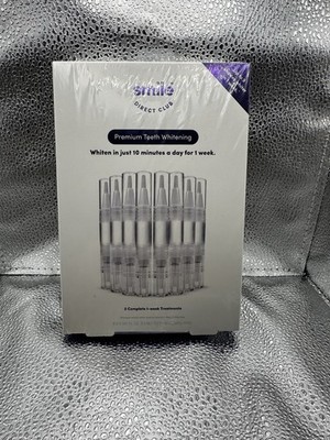 Smile Direct Club Premium Teeth Whitening 8 Pack Gel Pens 10 min-day for 1 week.