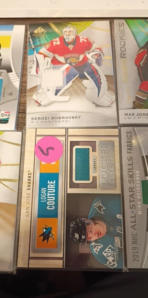 Lot Of NHL Jersey-Patch cards 8 total - Image 3 of 4