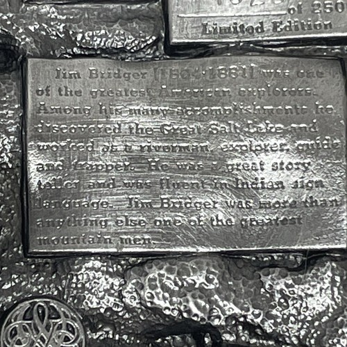 Belt Buckle Mountain Men Jim Bridger American Frontier Trapper Scout Vintage - Picture 6 of 14