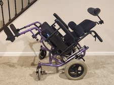 Invacare ATO Solara Tilt in Space Manual Wheelchair Small Adult/Pediatric Size