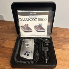 Escort Passport 8500 X50 Red Laser Radar Detector w/ Mount, Power Supply, Case