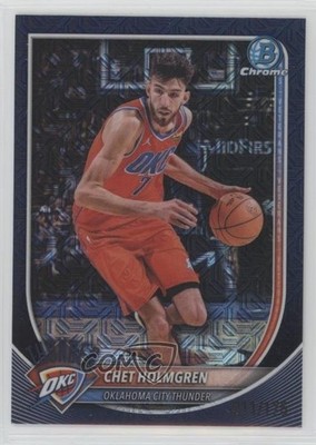 2025 Bowman Chrome Mega Box Navy Mojo Refractor /175 Chet Holmgren #BCV-108 1b7p