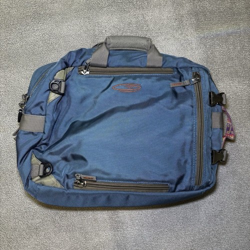 RARE Fishpond 3-Way Briefcase / Backpack / Messenger Bag Blue Extra Straps - Afbeelding 3 van 7