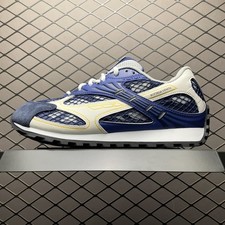 Bottega Veneta Orbit Sneakers Blue White Yellow Mesh Retro Runner Unisex